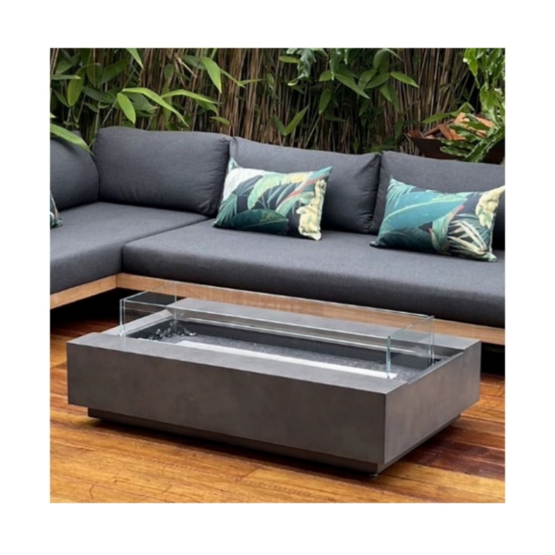 Outdoor Furniture And Fire Pit - Ensemble de mobilier d'extérieur moderne en