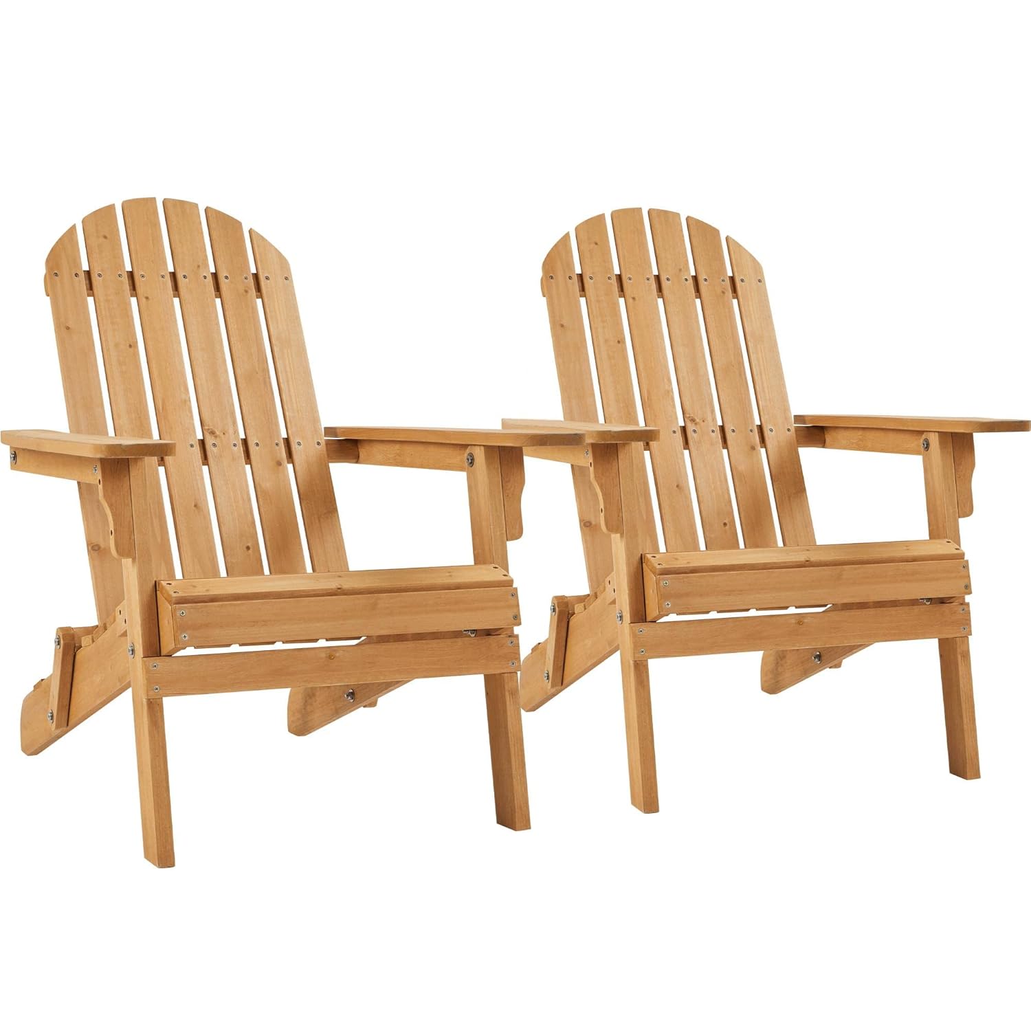 Outdoor Furniture And Fire Pit - Ensemble de 2 chaises Adirondack pliantes