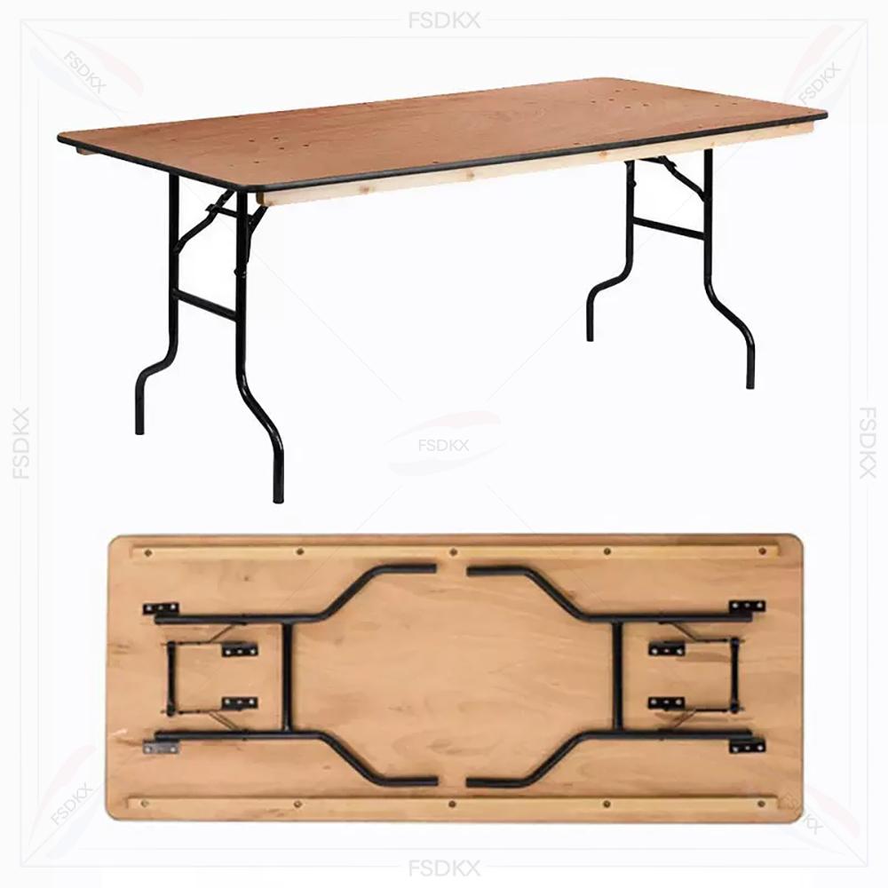 Outdoor Furniture Rental For Party - Tables à manger pliantes en bois
