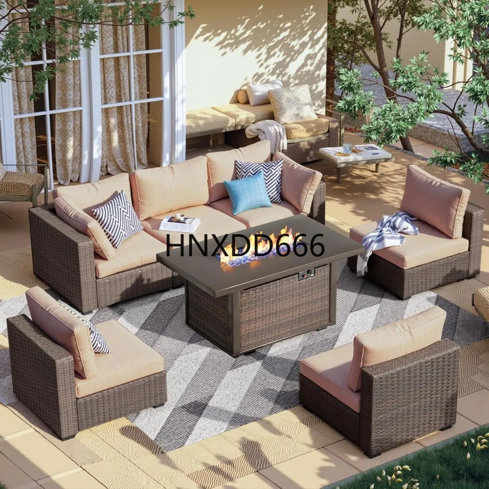 Outdoor Furniture And Fire Pit - Ensemble de meubles de patio 7
