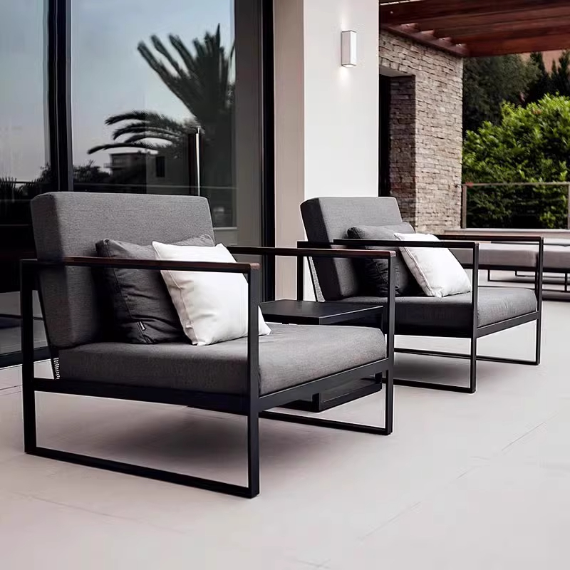 Outdoor Furniture Durable - Ensemble de canapés modernes en acier