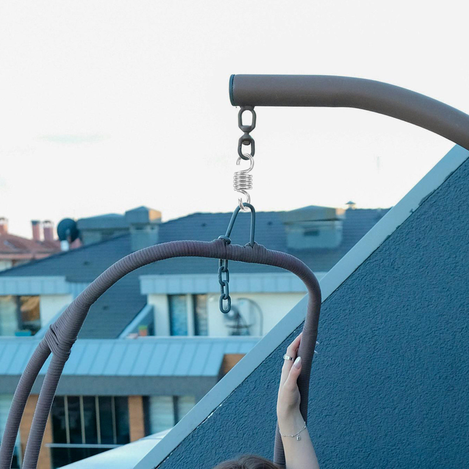Garden Swing Chair - 2 pièces de ressorts robustes pour