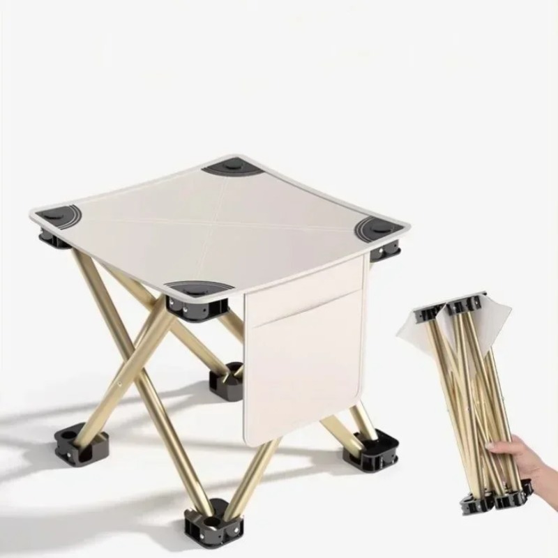 Outdoor Furniture Bench - Tabouret pliant d'extérieur confortable, chaise de