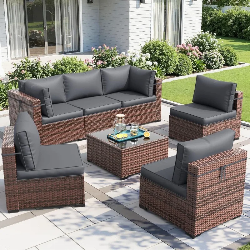 Outdoor Furniture And Fire Pit - Ensemble de meubles de patio Amopatio