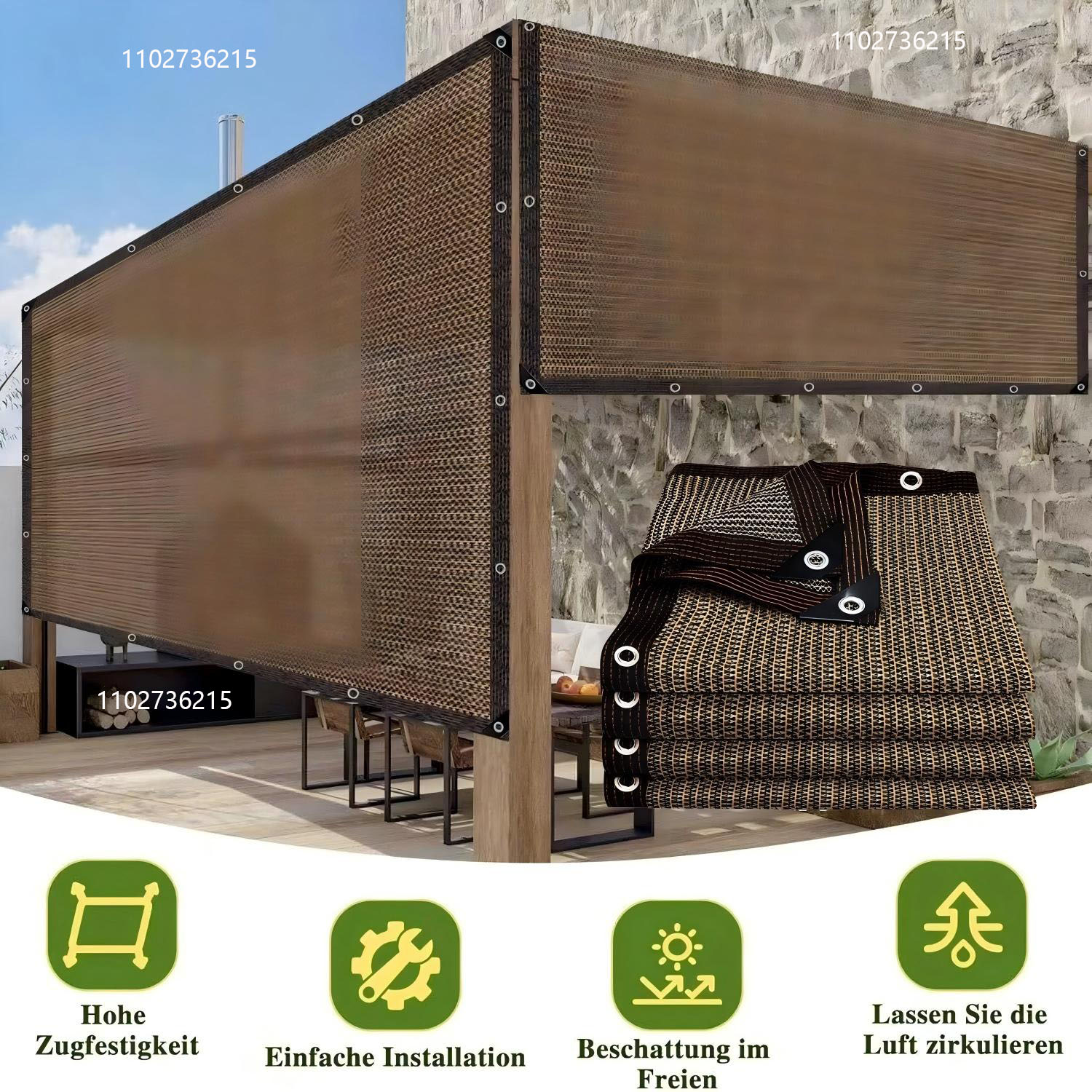 Filet pare-soleil pour jardin  - Outdoor Furniture Hdpe avis et prix