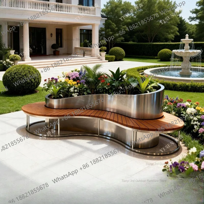 Bac à fleurs en acier inoxydab - Garden Bench Metal avis et prix
