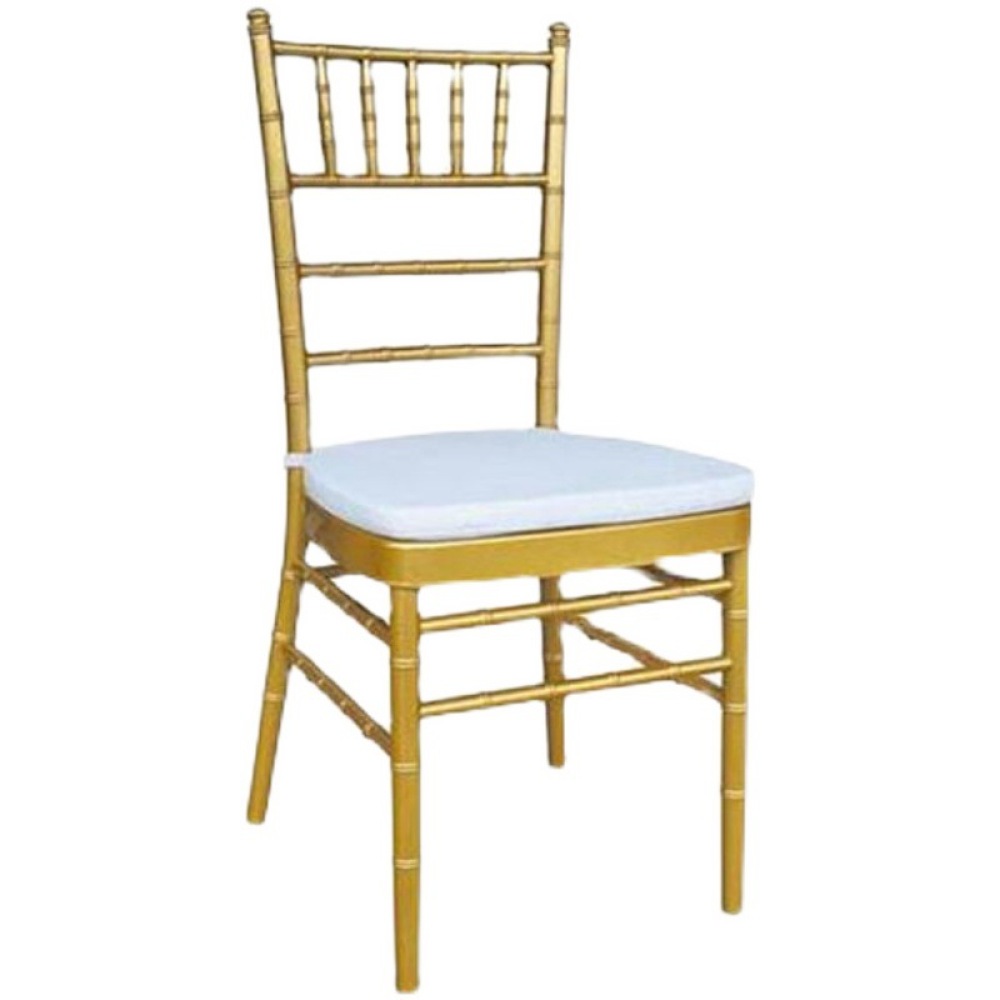 Chaise élégante en bambou doré - Outdoor Furniture Rental For Party avis et prix