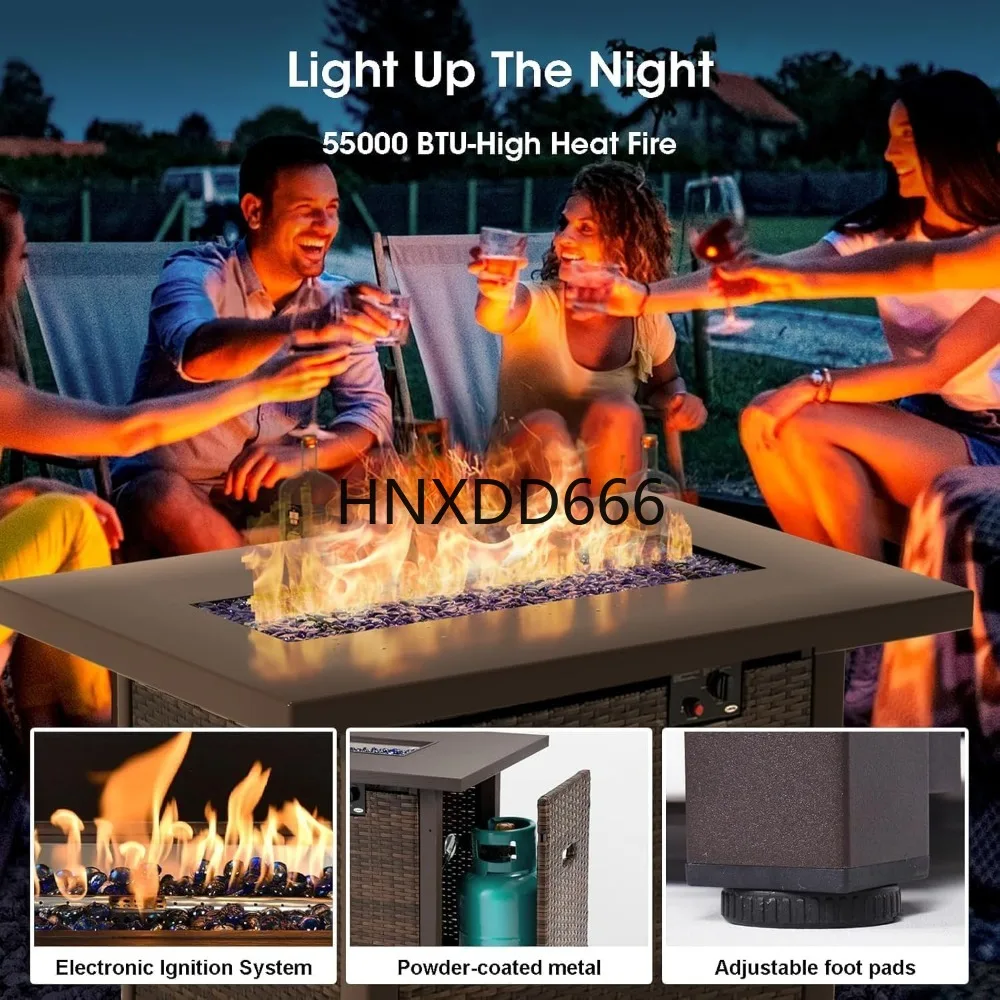 Ensemble de meubles de patio 7 - Outdoor Furniture And Fire Pit avis et prix