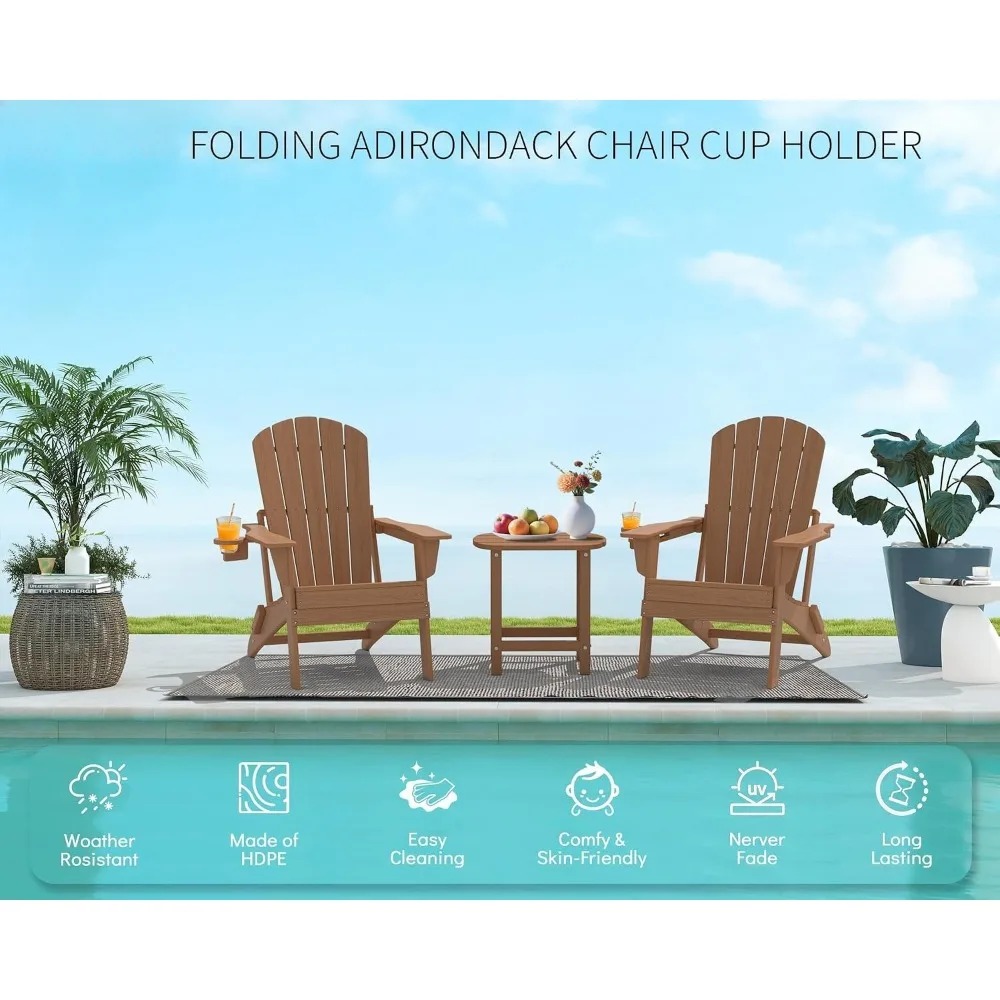 Ensemble de 3 chaises Adironda - Outdoor Furniture Hdpe avis et prix