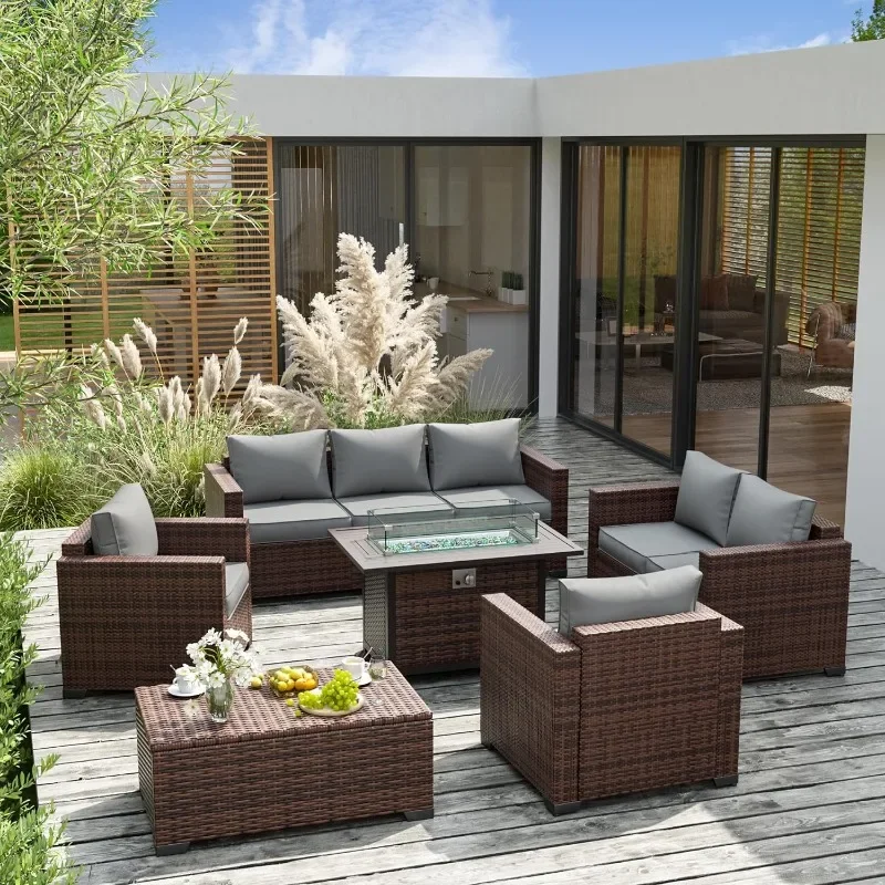 Un ensemble de meubles avec ta - Outdoor Furniture And Fire Pit avis et prix