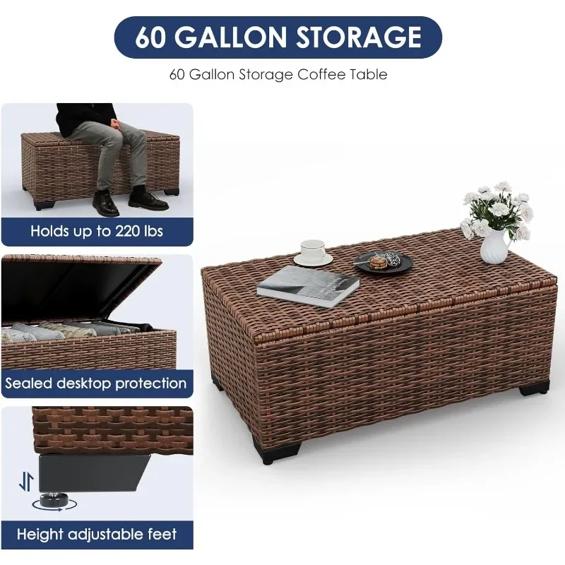 Un ensemble de meubles avec ta - Outdoor Furniture And Fire Pit avis et prix