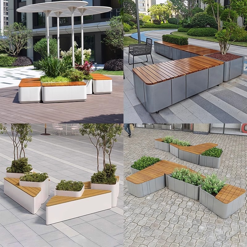 Banc-jardinière combiné en mét - Garden Bench Metal avis et prix