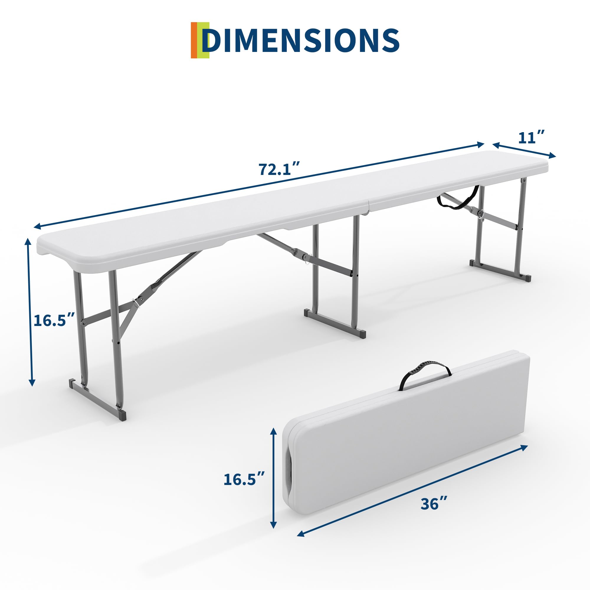 Lot de 2 bancs pliants d'extér - Outdoor Furniture Hdpe avis et prix
