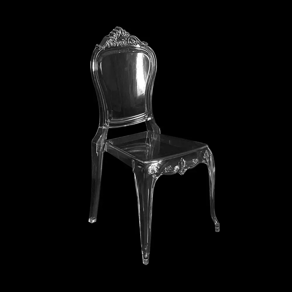 Chaise transparente en cristal - Outdoor Furniture Rental For Party avis et prix