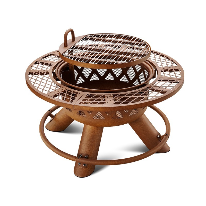 Ensemble de barbecue et foyer  - Outdoor Furniture And Fire Pit avis et prix