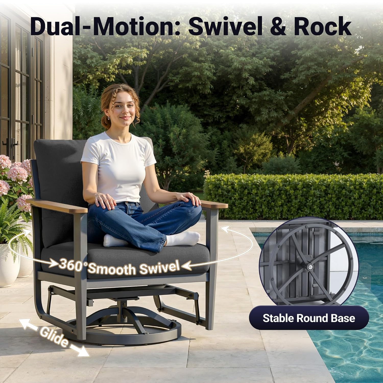 Ensemble de patio en aluminium - Outdoor Furniture And Fire Pit avis et prix