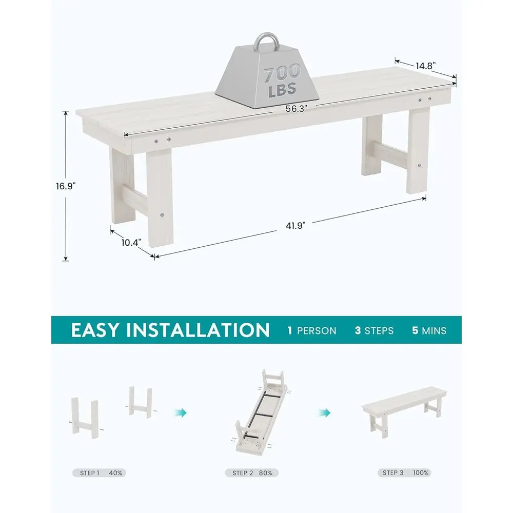 Banc d'extérieur en HDPE résis - Outdoor Furniture Hdpe avis et prix