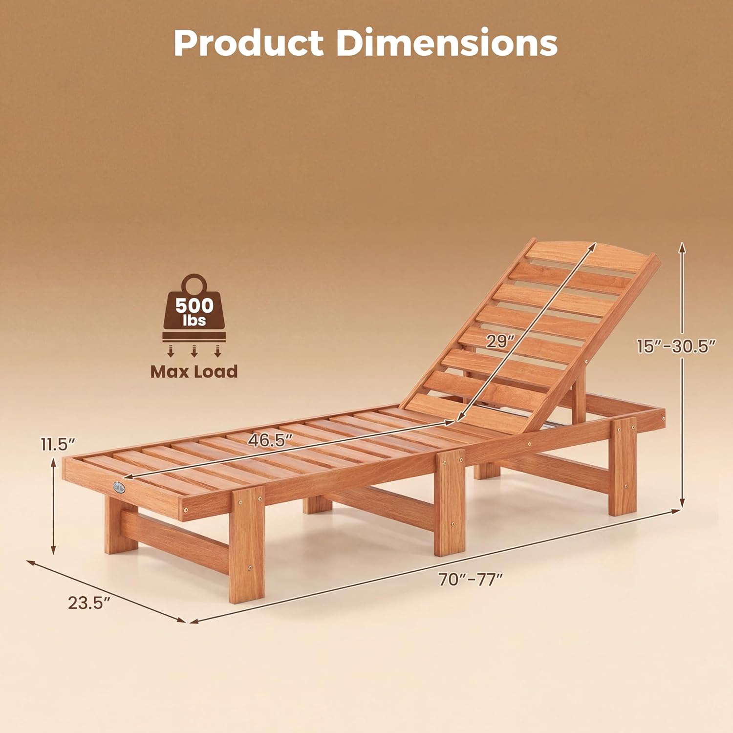 Chaise longue en bois massif,  - Outdoor Furniture Oil Teak avis et prix