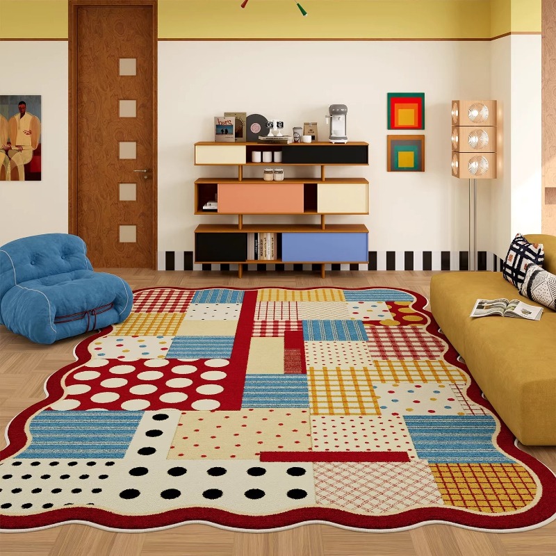 Tapis de salon abstrait motif  - Outdoor Furniture Cafe avis et prix