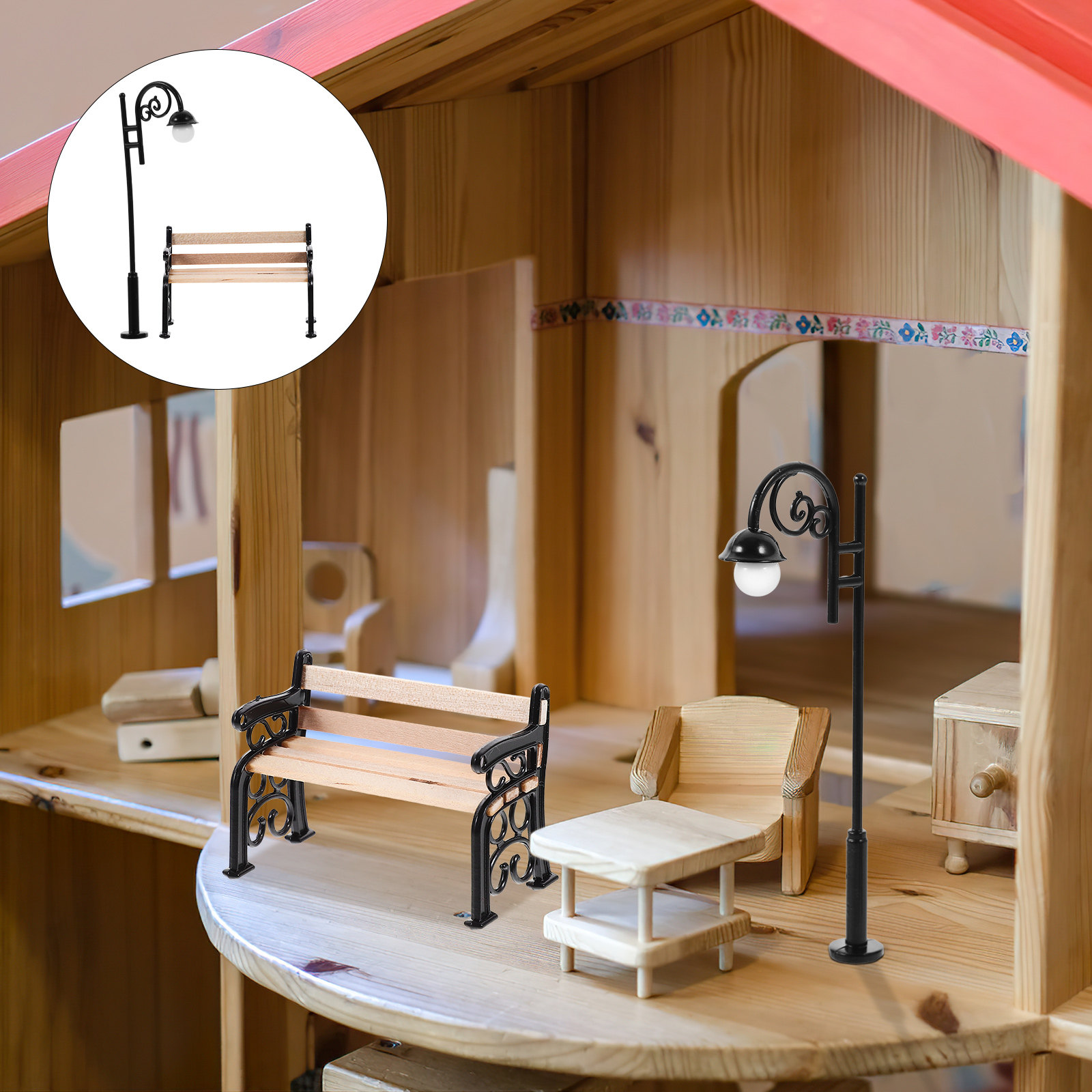 1 ensemble de banc de parc min - Garden Bench Metal avis et prix
