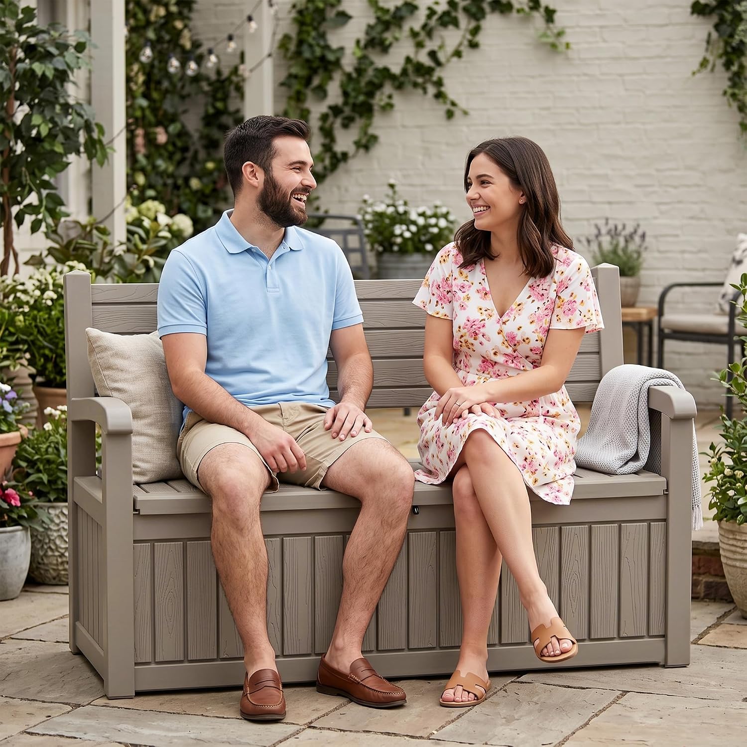 Banc de rangement extérieur 10 - Outdoor Furniture Bench avis et prix
