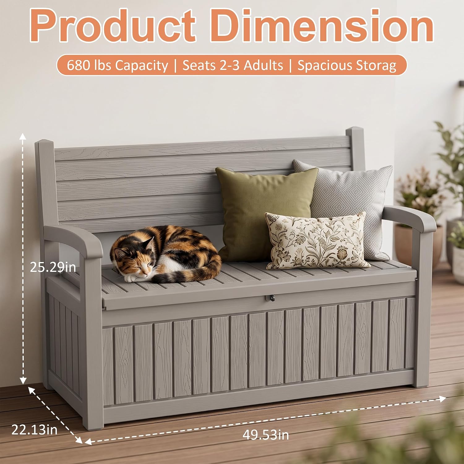 Banc de rangement extérieur 10 - Outdoor Furniture Bench avis et prix
