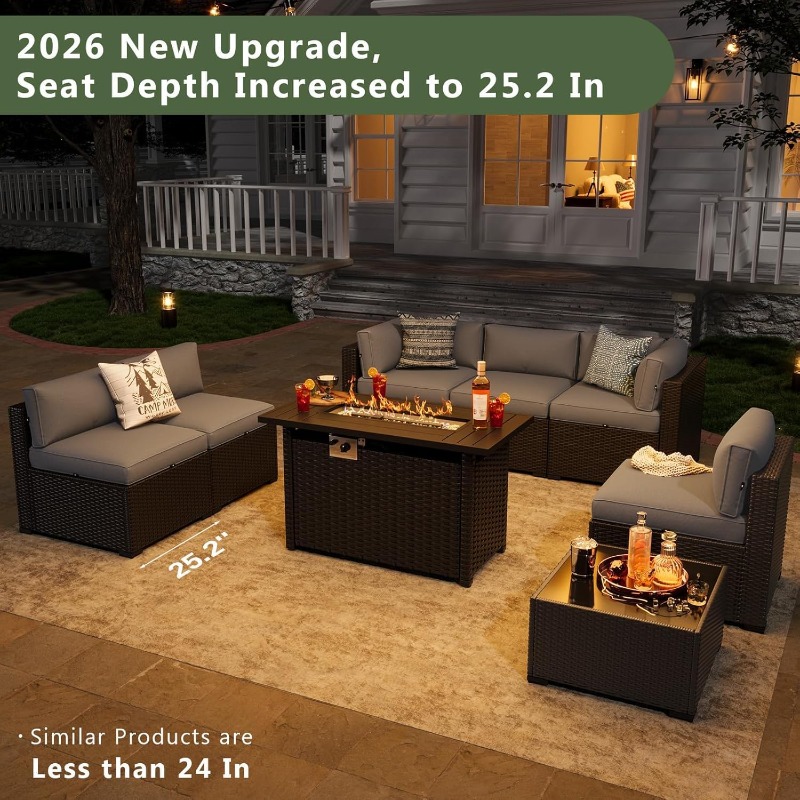Ensemble de meubles de patio A - Outdoor Furniture And Fire Pit avis et prix