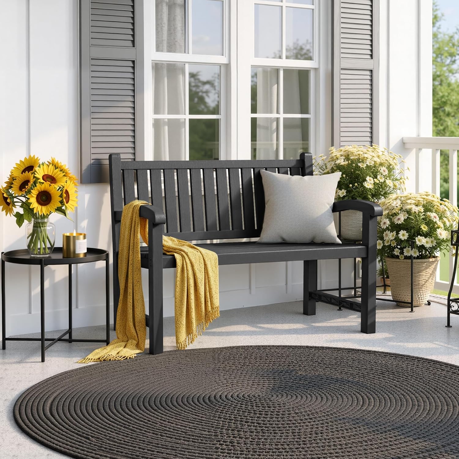 Banc d'extérieur 2 places en r - Outdoor Furniture Bench avis et prix